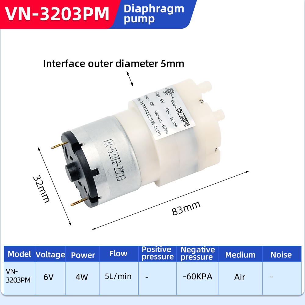 \diaphragm-vacuum-pumps\vn-3203pm\vn-3203pm-high-flow-mini-diaphragm-pump-specification